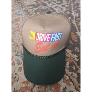 Nascar funny trucker hat Drive Fast Eat Ass college party gift snapback